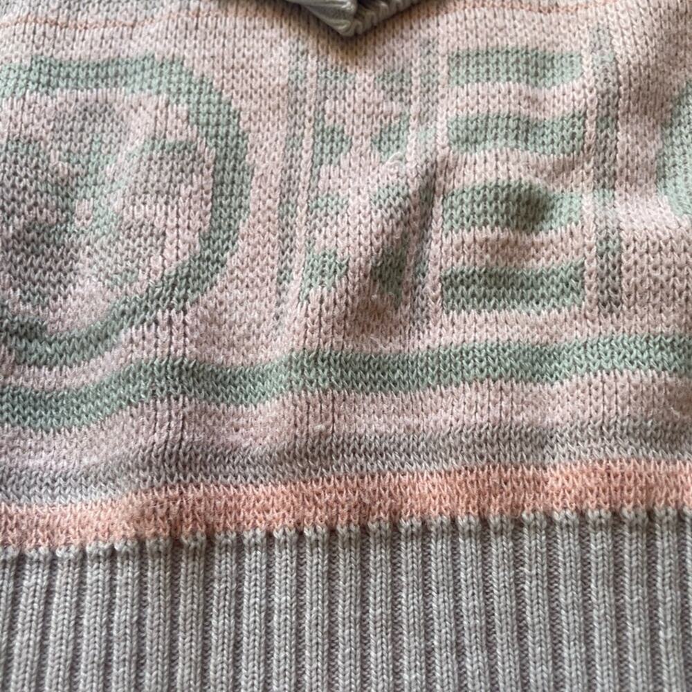 Fair Isle Scandinavian Sweater VTG Pastel Geometric Cabin Creek Knit | US Made - Picture 5 of 7